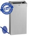 MERIDA STELLA SLIM COMBO Anti-Fingerprint open waste bin 15 l, satin stainless steel with AFP coating